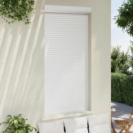 Vidaxl roljaloezie wit 110 x 220 cm aluminium en polyurethaan