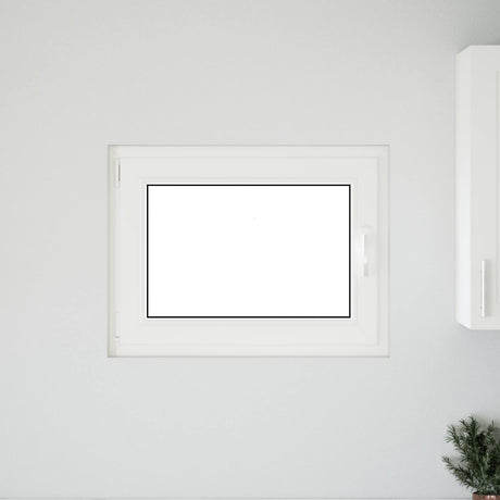 Vidaxl kleur binnenkant kelderraam wit risor 80 x 50 cm