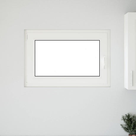 Vidaxl kleur binnenkant kelderraam wit risor 90 x 50 cm