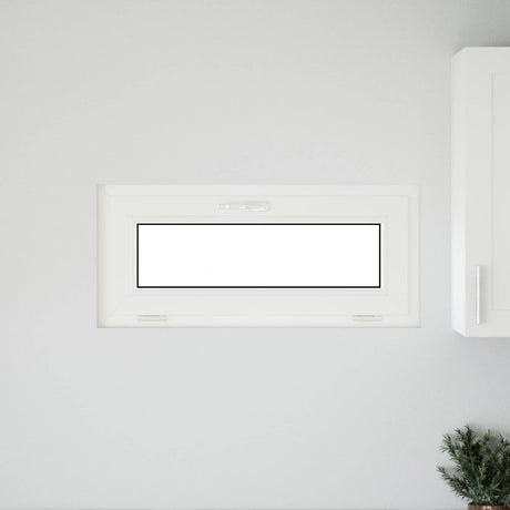 Vidaxl kleur binnenkant kelderraam wit risor 90 x 40 cm