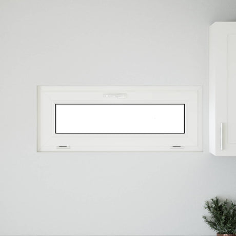 Vidaxl kleur binnenkant kelderraam wit risor 100 x 40 cm