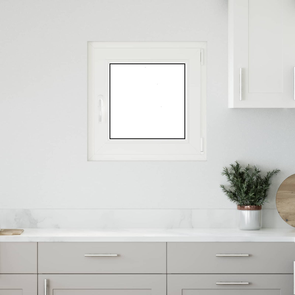 Vidaxl kleur binnenkant kelderraam wit risor 50 x 50 cm