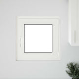 Vidaxl kleur binnenkant kelderraam wit risor 50 x 50 cm