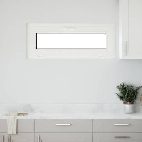 Vidaxl kleur binnenkant kelderraam wit risor 100 x 40 cm
