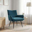 Vidaxl fauteuil blauw fluweel