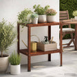 Vidaxl planttafel 80 x 50 x 80 cm weervast staal roestkleurig