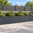 Vidaxl keerwand 4 st 40 x 12 x 30 cm staal antraciet