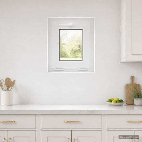 Vidaxl kleur binnenkant kelderraam wit risor 40 x 45 cm