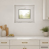 Vidaxl kleur binnenkant kelderraam wit risor 50 x 45 cm