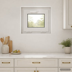 Vidaxl kleur binnenkant kelderraam wit risor 50 x 45 cm