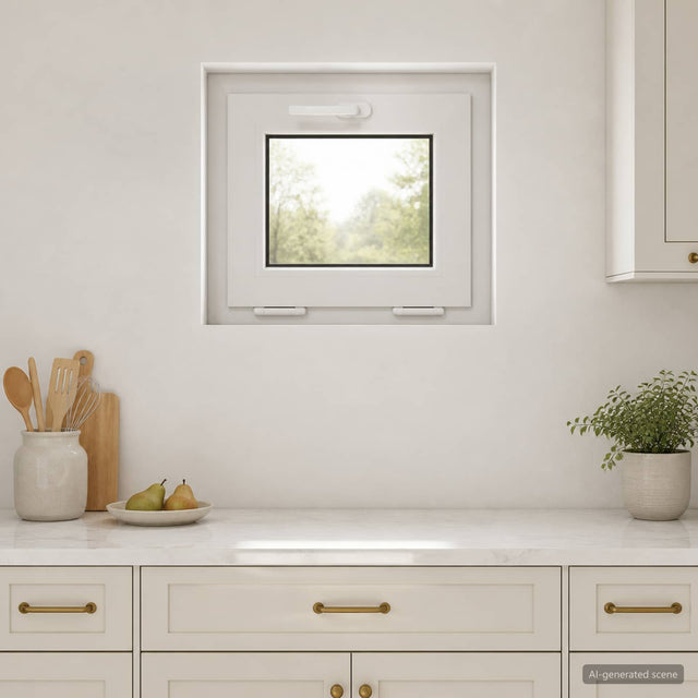 Vidaxl kleur binnenkant kelderraam wit risor 50 x 45 cm