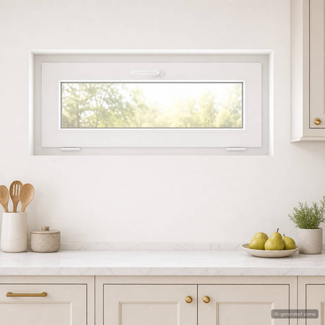 Vidaxl kleur binnenkant kelderraam wit risor 90 x 45 cm