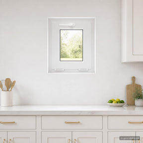 Vidaxl kleur binnenkant kelderraam wit risor 40 x 45 cm