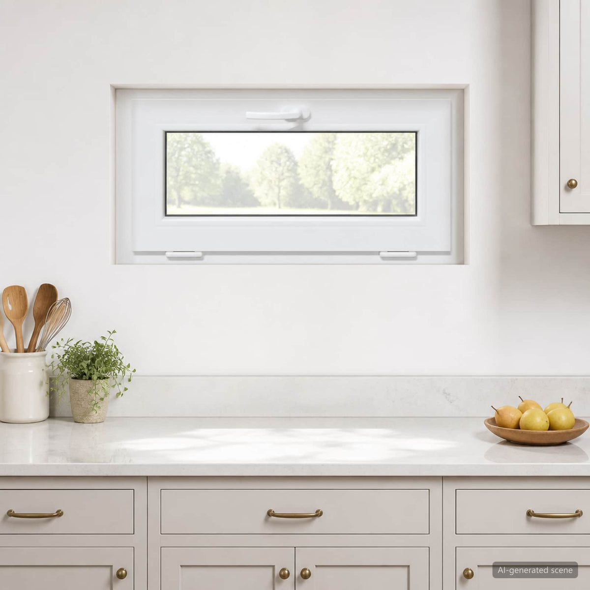 Vidaxl kleur binnenkant kelderraam wit risor 80 x 45 cm