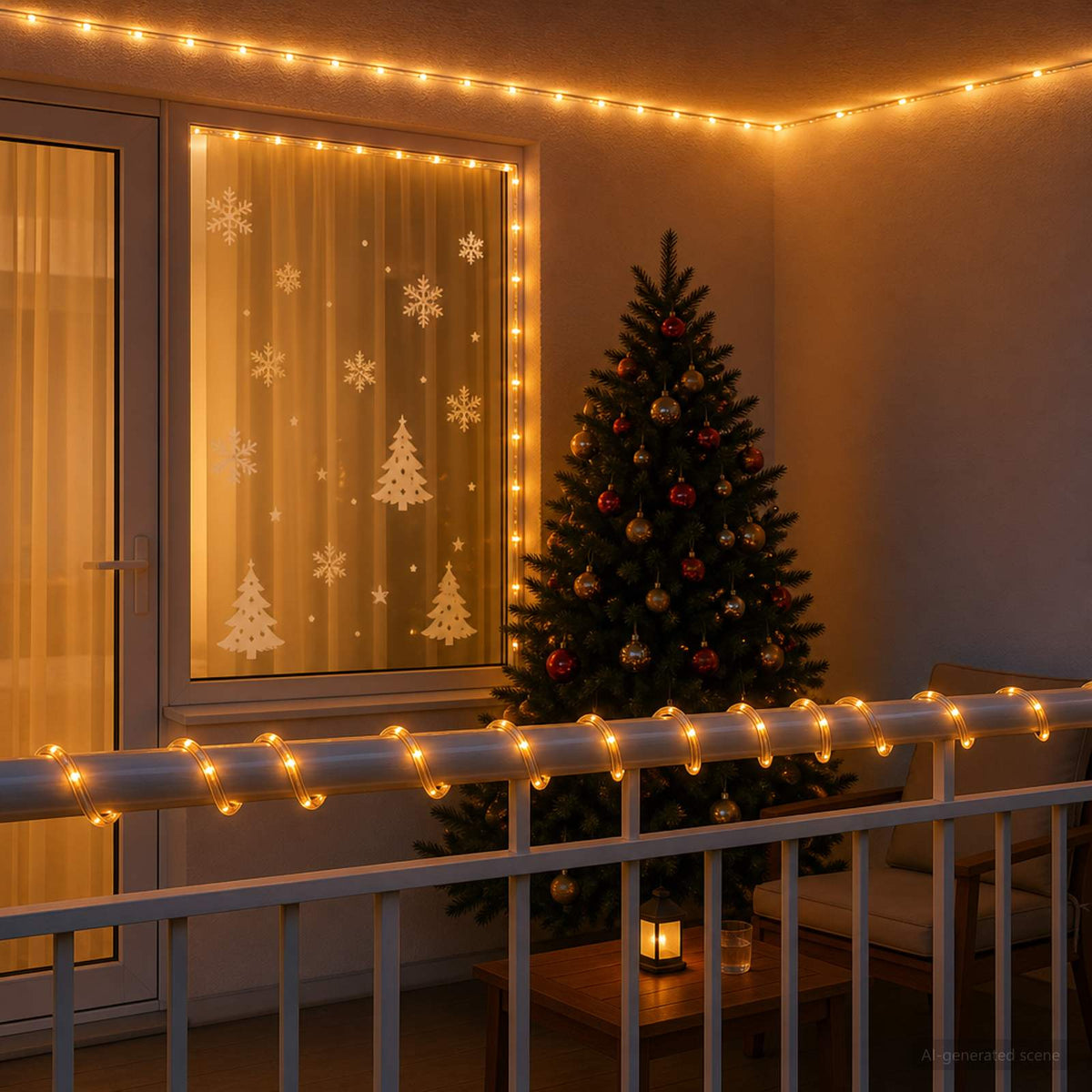 Vidaxl led-kerstlichtslang 120 led's geel 5 m