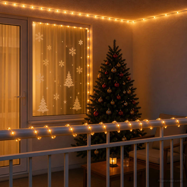 Vidaxl led-kerstlichtslang 120 led's geel 5 m