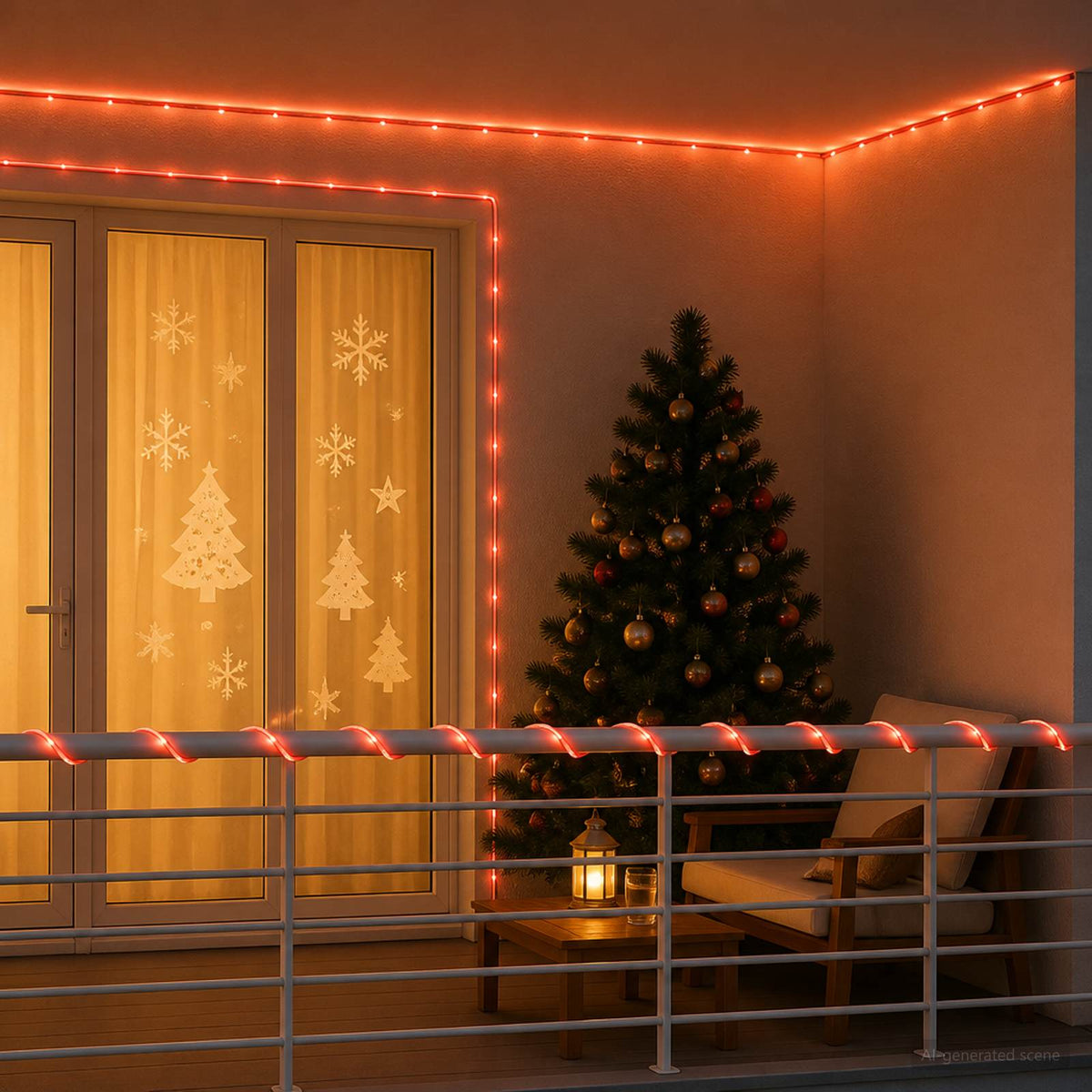 Vidaxl led-kerstlichtslang 240 led's rood en 10 m