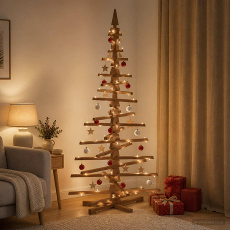 Vidaxl houten kerstboom kotka 180 cm massief grenenhout