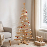 Vidaxl houten kerstboom kotka 180 cm massief grenenhout