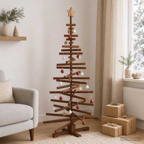 Vidaxl houten kerstboom kotka 150 cm massief grenenhout