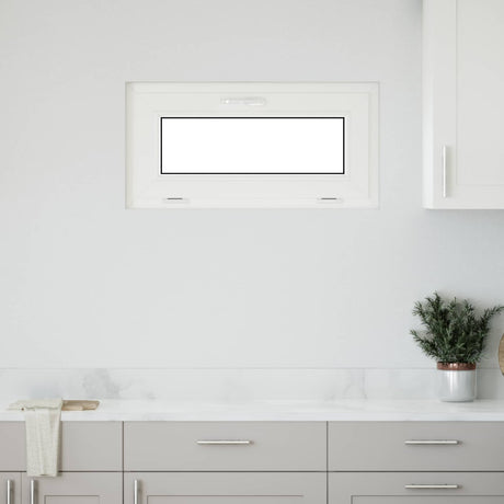 Vidaxl kleur binnenkant kelderraam wit risor 80 x 40 cm