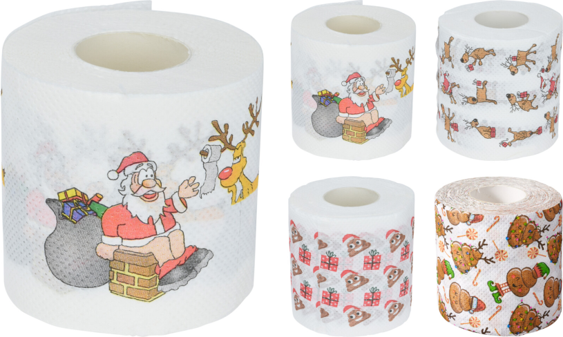 Toiletpapier kerst 4 assorti