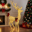 Vidaxl 3d kerst rendier loviisa 250 led's warmwit 96 x 40 x 180 cm