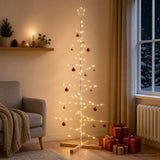 Vidaxl metalen kerstboom met standaard kuopio 180 cm staal wit
