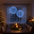 Vidaxl kerst finial licht 2 st 1900 led's blauw diameter 60 x 63 cm