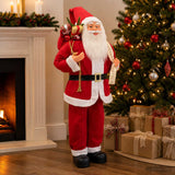 Vidaxl kerstman figuur rood 110 cm polyester