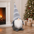 Vidaxl kerstkabouter grijs 45 cm polyester