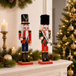 Vidaxl kerstnotenkraker turku 2 st rood en zwart 30 cm