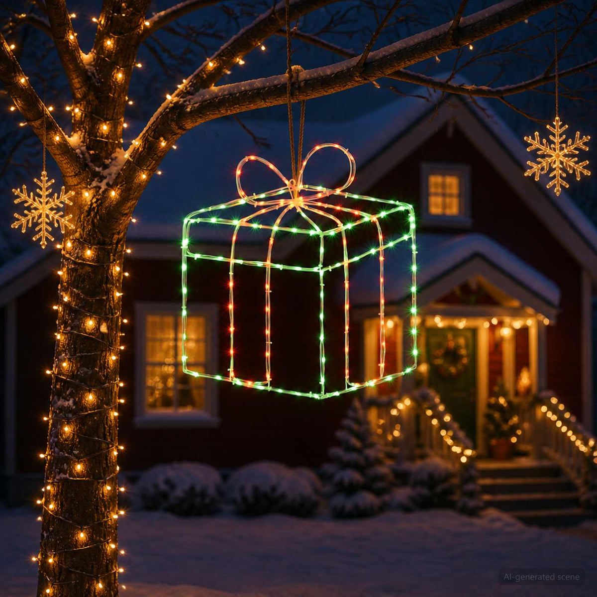 Vidaxl kerst-raamsilhouet met verlichting loviisa 200 led's