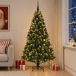 Vidaxl kunstkerstboom met ballen 180 cm 300 led's warmwit