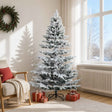 Vidaxl kunstmatige inklapbare kerstboom 180 cm pe pvc groen en wit
