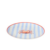 Decoris ontbijtbord krab porselein ø19,4xh2cm
