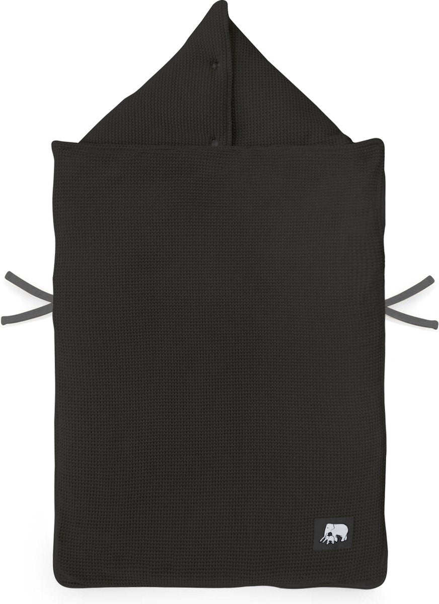 Deryan - voetenzak voor autostoel kinderwagen - footmuff maxi cosi, kinderwagen of autostoel - zwart