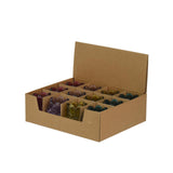 Decoris theelichthouder tulp glas ã˜7,7xh8,3cm 4 assorti