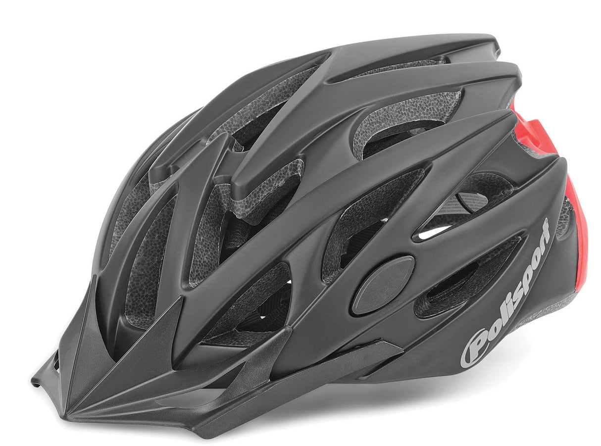 Polisport Twig Bicycle Helmet M 55-58 cm Black Matt Red