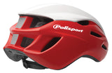 Polisport Helm Aero Road Mat Red Gloss White Black M 55-58 cm