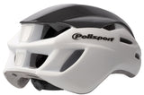 PoliSport Helm Aero Road Mat White Gloss Black Amarillo L 58-61 cm