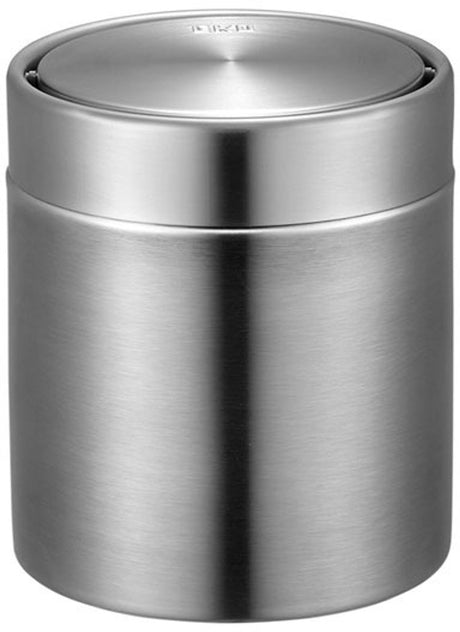 Eko - fandy tafelafvalbak 1.5 liter - stainless steel - mat rvs - prullenbak