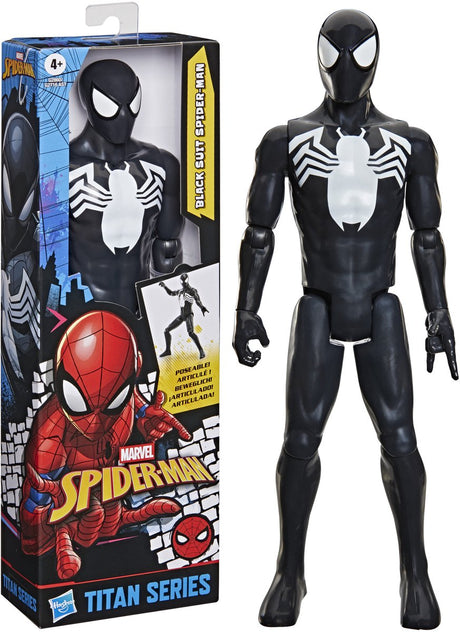 Hasbro marvel spiderman titan series spiderman symbiote speelfiguur