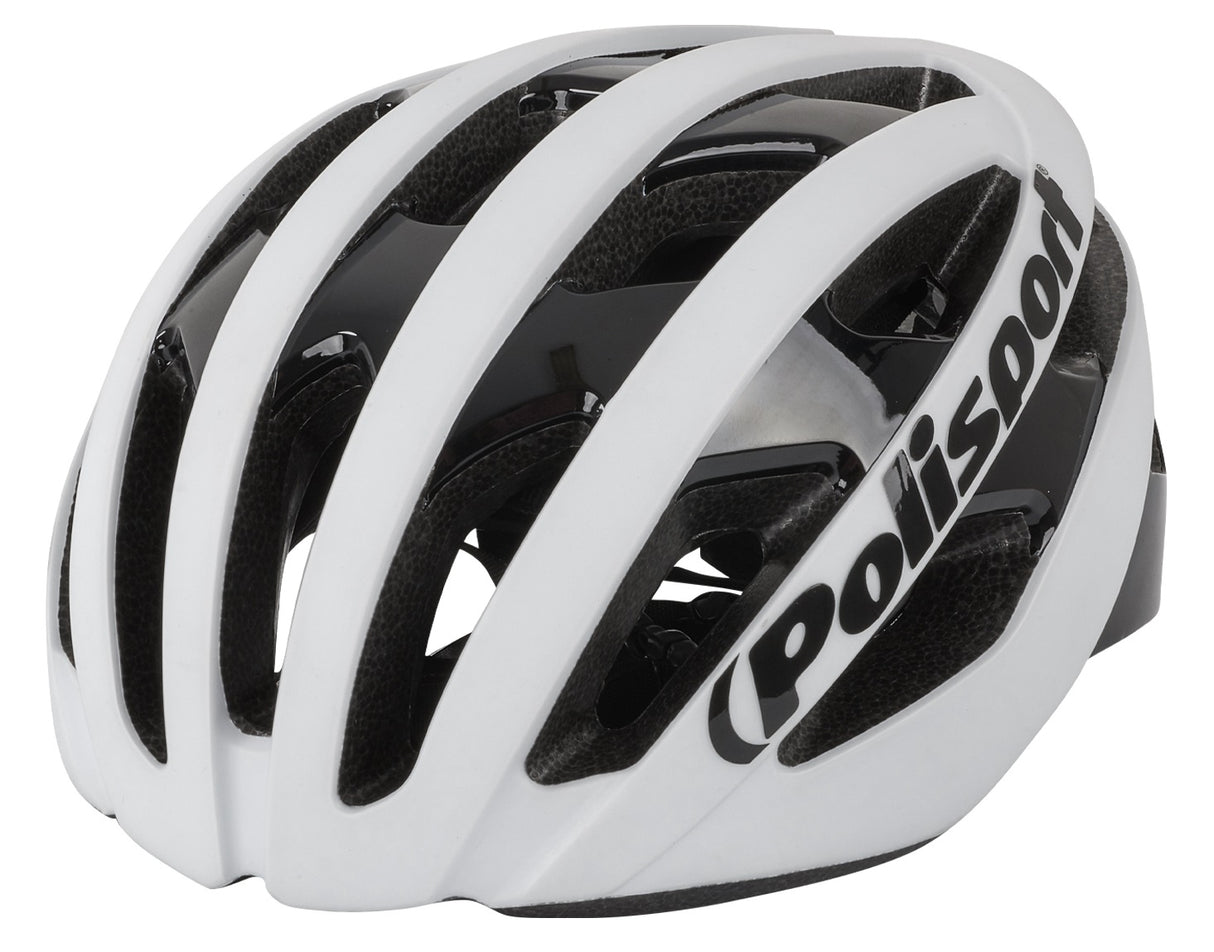 PoliSport Light Pro Bicycle Helmet M 52-58 cm Mat Blanco Negro