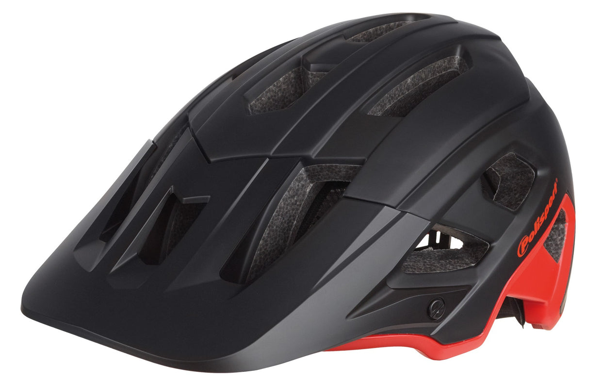 Polisport Mountain Pro Bicycle Helmet L 58-61 cm sort rød