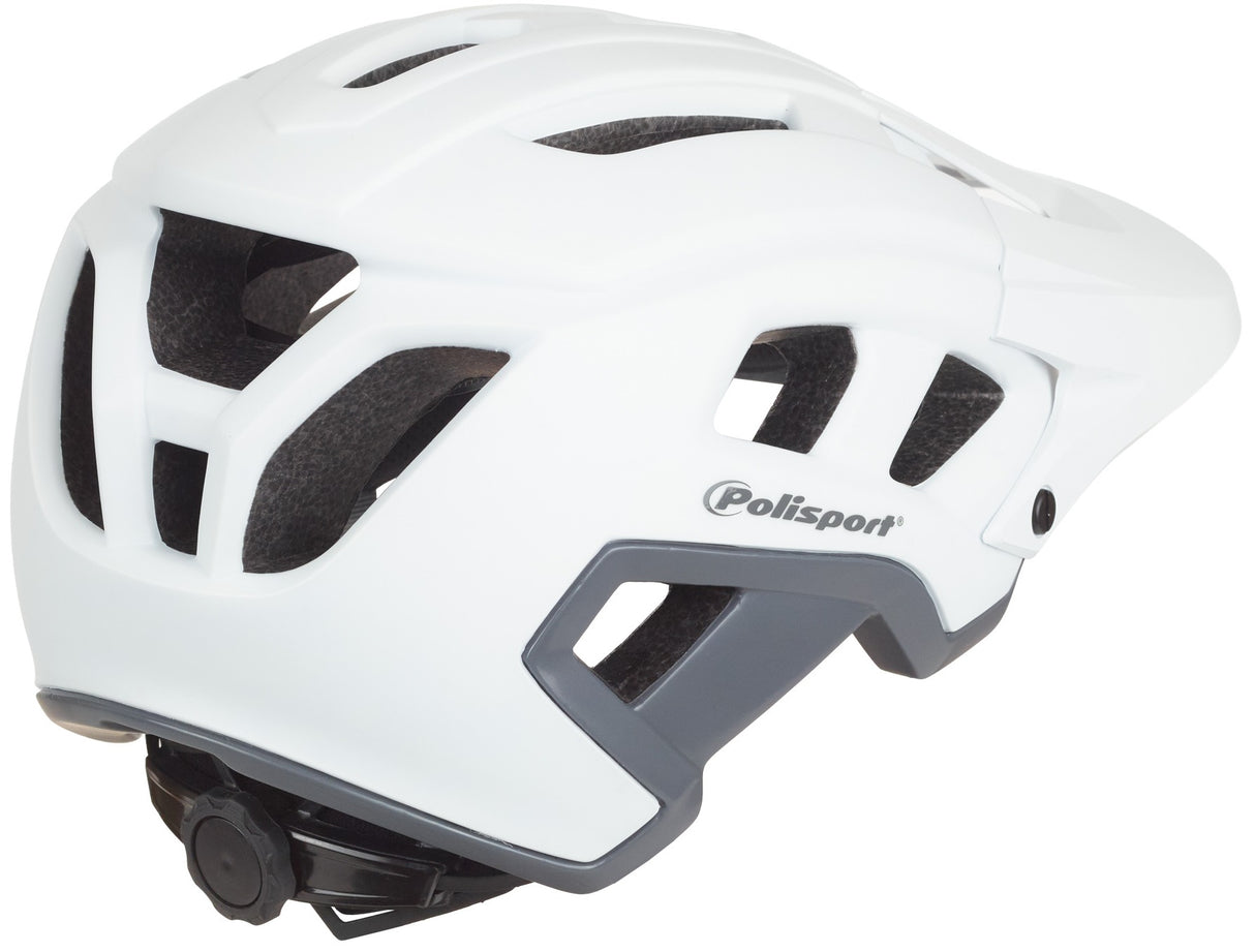 Polisport Mountain Pro Bicycle Helmet L 58-61cm hvitgrå