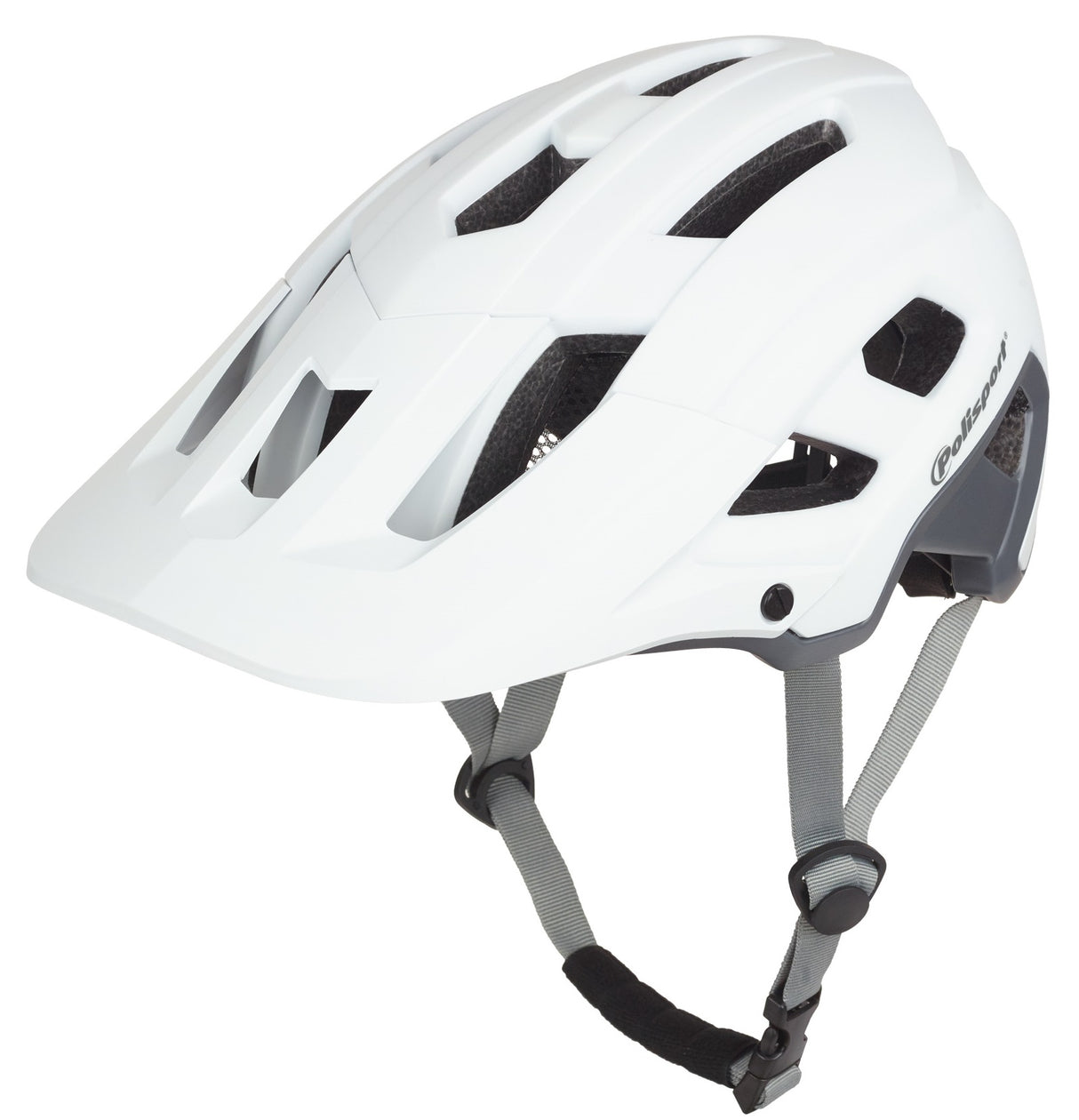 Polisport Mountain Pro Bicycle Helmet L 58-61cm White Grey