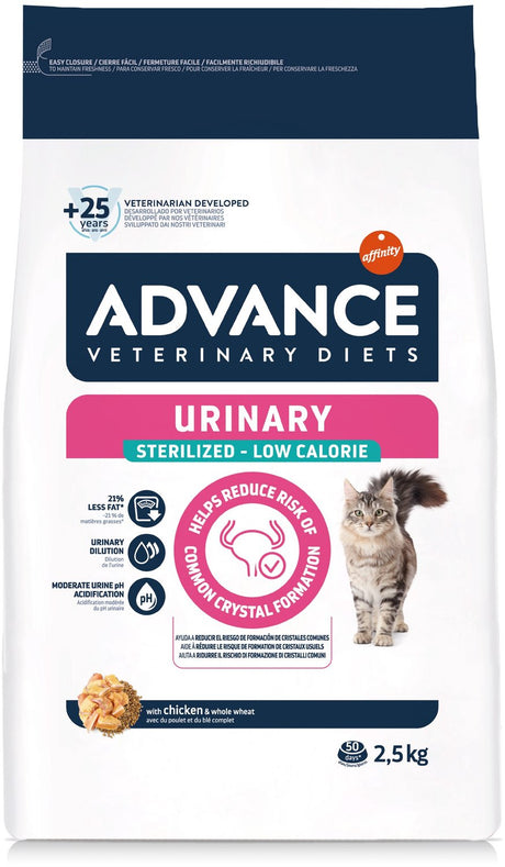 Advance veterinary diet advance - veterinary diet cat - urinary - sterilized - low calorie - kattenvoer - 2,5 kg
