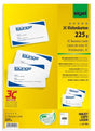 Sigel visitekaartjes wit 85x55 mm 225 gram 400 stuks met afgeronde hoeken
