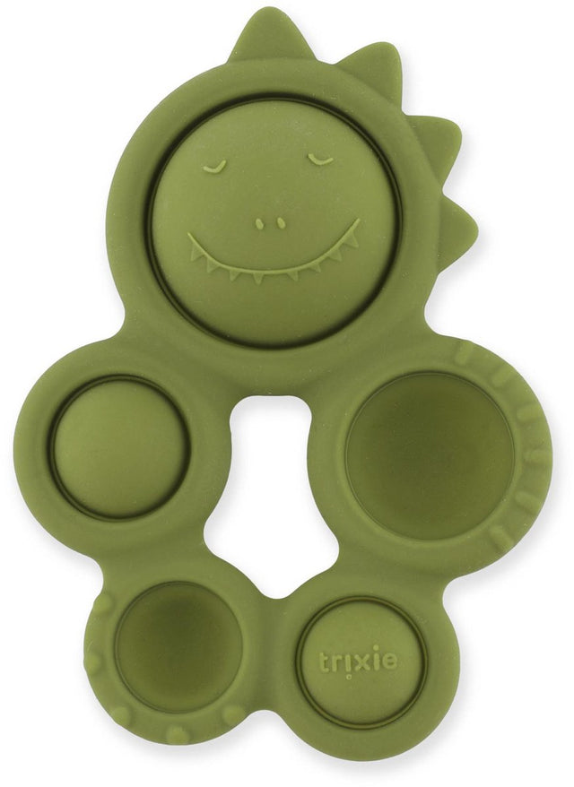 Trixie siliconen pop-it speelgoed mr. dino – sensorisch babyspeelgoed - fidget speelgoed
